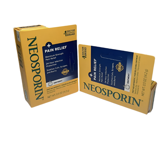 2 Pack! Neosporin Maximum Strength Pain Relief Ointment 0.5oz